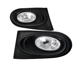 Spec-D H11 Fog Lights Kit (Chrome Housing/Clear Lens) Acura RSX 2002-2004