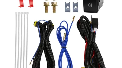 Spec-D H11 Fog Lights Kit w/ Switch & Wiring Harness (Chrome Housing/Clear Lens) Nissan Sentra 2013-2015                                     - LF-SEN13COEM-HZ - Image 7