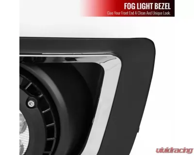 Spec-D 6-LED Fog Lights Kit (Chrome Housing/Clear Lens) GMC Sierra 2015-2018 - LF-SIE1525CLED-HZ