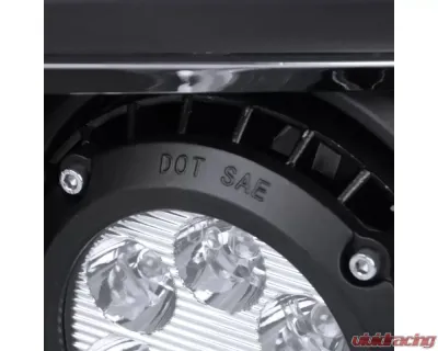 Spec-D 6-LED Fog Lights Kit (Chrome Housing/Clear Lens) GMC Sierra 2015-2018 - LF-SIE1525CLED-HZ