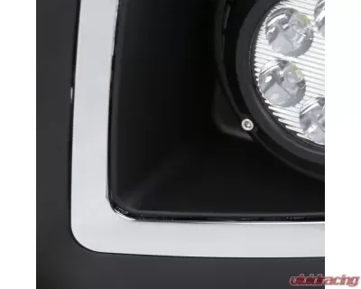 Spec-D 6-LED Fog Lights Kit (Chrome Housing/Clear Lens) GMC Sierra 2015-2018 - LF-SIE1525CLED-HZ