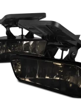 Spec-D 881 Fog Lights w/ Mounting Brackets (Chrome Housing/Smoke Lens) GMC Sierra | Yukon 1999-2006                                     - LF-SIE99GOEM-HZ - Image 10