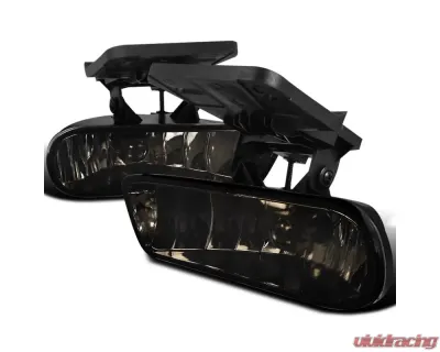 Spec-D 881 Fog Lights w/ Mounting Brackets (Chrome Housing/Smoke Lens) GMC Sierra | Yukon 1999-2006 - LF-SIE99GOEM-HZ