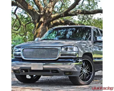 Spec-D 881 Fog Lights w/ Mounting Brackets (Chrome Housing/Smoke Lens) GMC Sierra | Yukon 1999-2006 - LF-SIE99GOEM-HZ