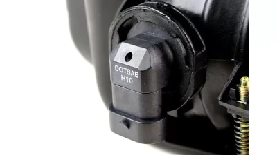 Spec-D H10 Fog Lights (Chrome Housing/Smoked Lens) Chevrolet Silverado | Avalanche 2002-2007                                     - LF-SIV03GOEM-HZ - Image 4