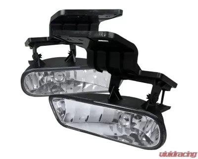 Spec-D 881 Fog Lights w/ Mounting Brackets (Chrome Housing/Clear Lens) Chevrolet 1999-2006 - LF-SIV99COEM-HZ