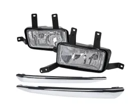 Spec-D Chrome Housing Clear Lens H16 Fog Lights Kit Chevrolet Tahoe | Suburban 2015-2020