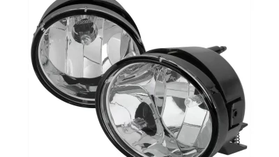 Spec-D Bumper Fog Lights (Chrome Housing/Clear Lens) Nissan Titan | Armada 2004-2015                                     - LF-TIT04COEM-HZ - Image 6