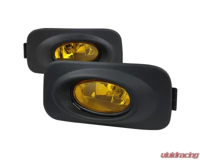 Spec-D H11 Fog Lights Kit (Chrome Housing/Yellow Lens) Acura TSX 2004-2005 - LF-TSX04AMOEM-HZ