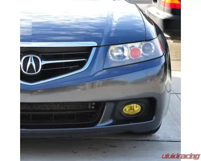 Spec-D H11 Fog Lights Kit (Chrome Housing/Yellow Lens) Acura TSX 2004-2005 - LF-TSX04AMOEM-HZ