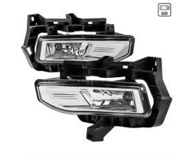 Spec-D H8 Fog Lights Kit (Chrome Housing/Clear Lens) Nissan Versa Note 2017-2019