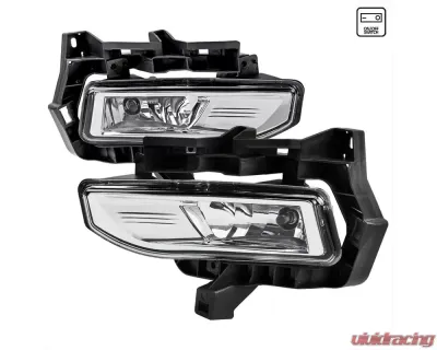 Spec-D H8 Fog Lights Kit (Chrome Housing/Clear Lens) Nissan Versa Note 2017-2019 - LF-VSN17COEM-HZ