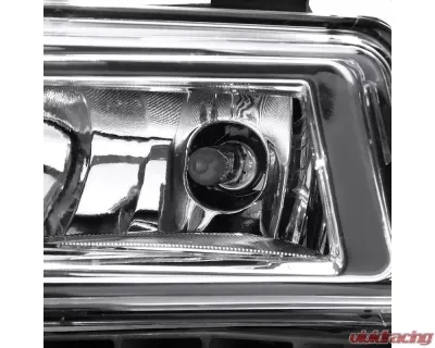 Spec-D H8 Fog Lights Kit (Chrome Housing/Clear Lens) Nissan Versa Note 2017-2019 - LF-VSN17COEM-HZ