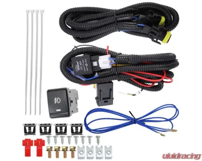 Spec-D H8 Fog Lights Kit (Chrome Housing/Clear Lens) Nissan Versa Note 2017-2019 - LF-VSN17COEM-HZ