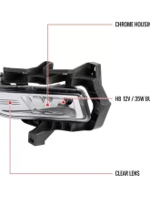 Spec-D H8 Fog Lights Kit (Chrome Housing/Clear Lens) Nissan Versa Note 2017-2019                                     - LF-VSN17COEM-HZ - Image 9