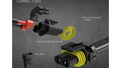 Spec-D Universal 9' 12 Gauge Fog Lights Wiring Harness Kit w/ 1 Connector, Fuse, On/Off Switch, & Relay                                     - LF-WIRE12-S-RS - Image 4
