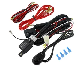 Spec-D Universal LED Work Lights Wiring Harness Kit w/ Relay, Fuse, & On/Off Switch