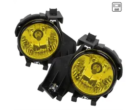 Spec-D 9006 HB4 Fog Lights Kit w/ Switch & Wiring Harness (Chrome Housing/Yellow Lens) Subaru Impreza | WRX 2008-2011