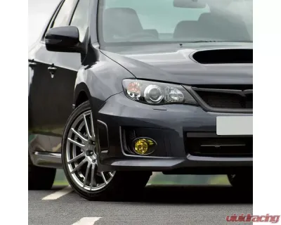 Spec-D 9006 HB4 Fog Lights Kit w/ Switch & Wiring Harness (Chrome Housing/Yellow Lens) Subaru Impreza | WRX 2008-2011 - LF-WRX08AMOEM-HZ