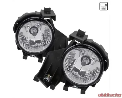 Spec-D 9006 HB4 Fog Lights Kit w/ Switch & Wiring Harness (Chrome Housing/Clear Lens) Subaru Impreza | WRX 2008-2011 - LF-WRX08COEM-HZ