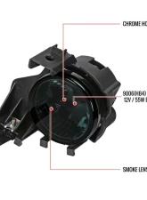 Spec-D 9006 HB4 Fog Lights Kit w/ Switch & Wiring Harness (Chrome Housing/Smoke Lens) Subaru Impreza | WRX 2008-2011                                     - LF-WRX08GOEM-HZ - Image 5