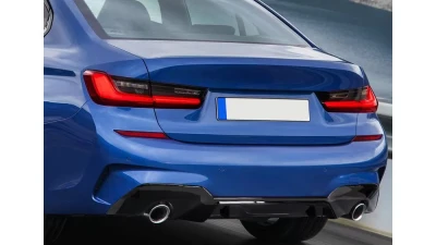 Spec-D Black ABS Performance Style Rear Diffuser BMW G20 3-Series 2019-2020                                     - LFRD-G2019GB-MP-BN - Image 10