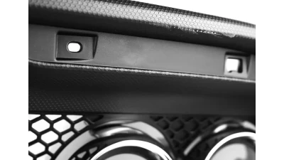 Spec-D Black Polypropylene GT350 Style Rear Diffuser w/ Dual Stainless Steel Muffler Tips Ford Mustang 2015-2017                                     - LFRD-MST15GT-BN - Image 4