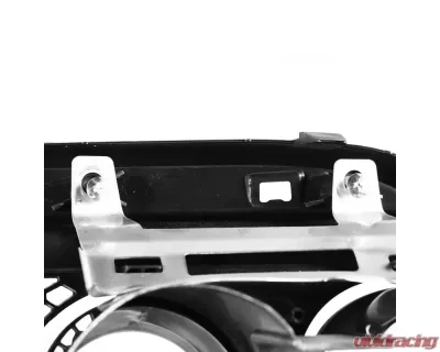 Spec-D Black Polypropylene Rear Diffuser w/ Dual Stainless Steel Muffler Tips Ford Mustang 2015-2017 - LFRD-MST15GT-BN