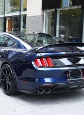 Spec-D Black Polypropylene Rear Diffuser w/ Dual Stainless Steel Muffler Tips Ford Mustang 2015-2017                                     - LFRD-MST15GT-BN - Image 10