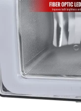 Spec-D LED Bar Crystal Headlights (Chrome Housing/Clear Lens) Chevrolet | GMC 1988-1999                                     - LH-C1088-G3-GO - Image 4