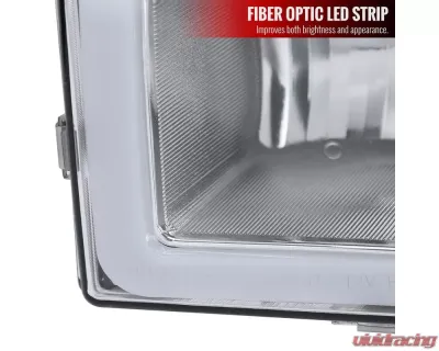 Spec-D LED Bar Crystal Headlights (Chrome Housing/Clear Lens) Chevrolet | GMC 1988-1999 - LH-C1088-G3-GO