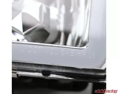 Spec-D LED Bar Crystal Headlights (Chrome Housing/Clear Lens) Chevrolet | GMC 1988-1999 - LH-C1088-G3-GO