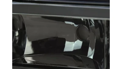 Spec-D LED Strip Factory Style Headlights (Chrome Housing/Smoked Lens) Chevrolet | GMC 1988-1999                                     - LH-C1088G-G3-RS - Image 4