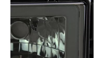 Spec-D LED Strip Factory Style Headlights (Chrome Housing/Smoked Lens) Chevrolet | GMC 1988-1999                                     - LH-C1088G-G3-RS - Image 5