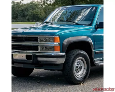 Spec-D LED Strip Factory Style Headlights (Chrome Housing/Smoked Lens) Chevrolet | GMC 1988-1999 - LH-C1088G-G3-RS