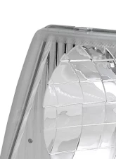 Spec-D Factory Style Crystal Headlights (Chrome Housing/Clear Lens) Ford E-Series 1992-2006                                     - LH-ECON92-ABM - Image 2