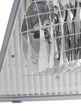 Spec-D Factory Style Crystal Headlights (Chrome Housing/Clear Lens) Ford E-Series 1992-2006                                     - LH-ECON92-ABM - Image 3