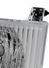 Spec-D Factory Style Crystal Headlights (Chrome Housing/Clear Lens) Ford E-Series 1992-2006                                     - LH-ECON92-ABM - Image 5