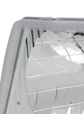 Spec-D Factory Style Headlights w/ SMD LED Light Strip (Chrome Housing/Clear Lens) Ford E-Series 1992-2006                                     - LH-ECON92-RS - Image 2