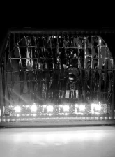 Spec-D Factory Style Headlights w/ SMD LED Light Strip (Chrome Housing/Clear Lens) Ford E-Series 1992-2006                                     - LH-ECON92-RS - Image 3