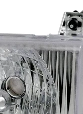 Spec-D Factory Style Headlights w/ SMD LED Light Strip (Chrome Housing/Clear Lens) Ford E-Series 1992-2006                                     - LH-ECON92-RS - Image 6