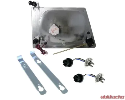 Spec-D Factory Style Headlights w/ SMD LED Light Strip (Chrome Housing/Clear Lens) Ford E-Series 1992-2006 - LH-ECON92-RS