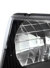 Spec-D Factory Style Crystal Headlights (Matte Black Housing/Clear Lens) Ford E-Series 1992-2006                                     - LH-ECON92JM-ABM - Image 2