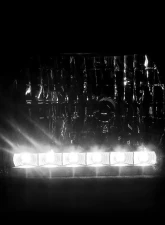 Spec-D Factory Style Headlights w/ SMD LED Light Strip (Matte Black Housing/Clear Lens) Ford E-Series 1992-2006                                     - LH-ECON92JM-RS - Image 3