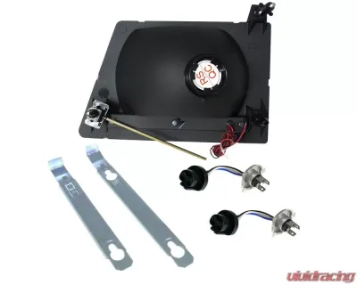 Spec-D Factory Style Headlights w/ SMD LED Light Strip (Matte Black Housing/Clear Lens) Ford E-Series 1992-2006 - LH-ECON92JM-RS