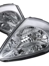 Spec-D Factory Style Crystal Headlights (Chrome Housing/Clear Lens) Mitsubishi Eclipse 2000-2005                                     - LH-ELP00-ABM - Image 10