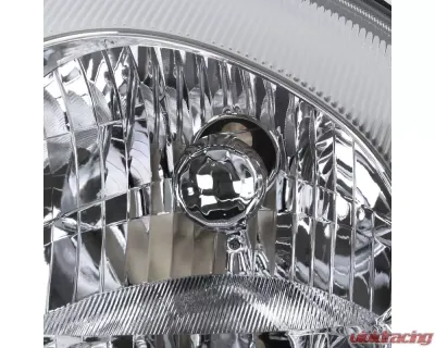 Spec-D Factory Style Crystal Headlights (Chrome Housing/Clear Lens) Mitsubishi Eclipse 2000-2005 - LH-ELP00-ABM