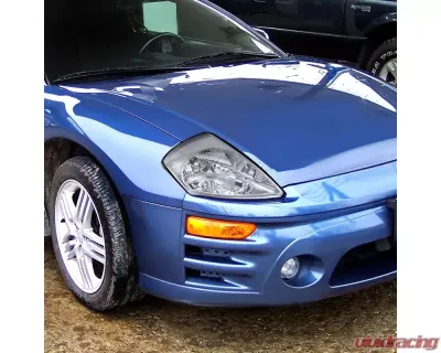 Spec-D Factory Style Crystal Headlights (Chrome Housing/Clear Lens) Mitsubishi Eclipse 2000-2005 - LH-ELP00-ABM