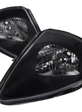 Spec-D Factory Style Crystal Headlights (Matte Black Housing/Clear Lens) Mitsubishi Eclipse 2000-2005                                     - LH-ELP00JM-ABM - Image 10