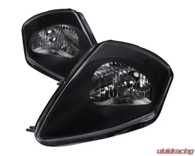 Spec-D Factory Style Crystal Headlights (Matte Black Housing/Clear Lens) Mitsubishi Eclipse 2000-2005 - LH-ELP00JM-ABM